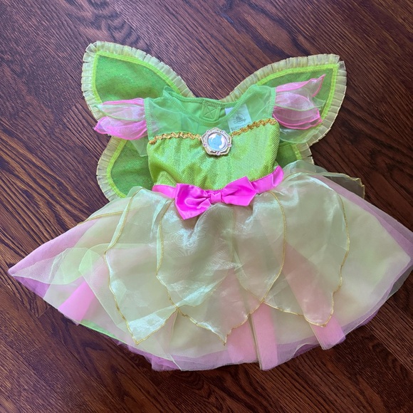 Disney tinkerbell costume 6-12 months with attached wings - Picture 1 of 4